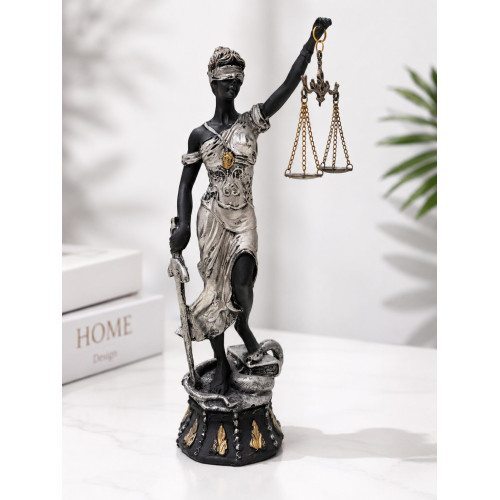Statujë Dekorative Zonja e Drejtësisë Black Silver