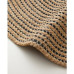 Circle Art Dekoratif Jüt Kilim 150 cm Natural-Siyah