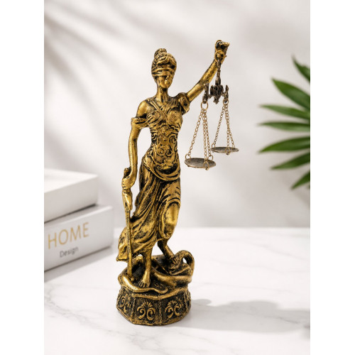 Statujë Dekorative Zonja e Drejtësisë Gold