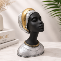 Bust Dekorativ - Black Silver Gold Bust Dekorativ - Black Silver Gold
