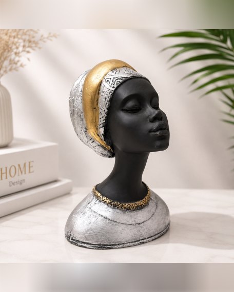Bust Dekorativ -  Black Silver Gold