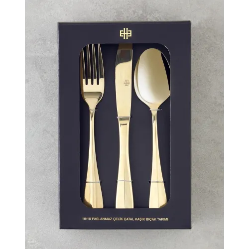 Azul Gold – Set Lugë, Pirunë dhe Thika