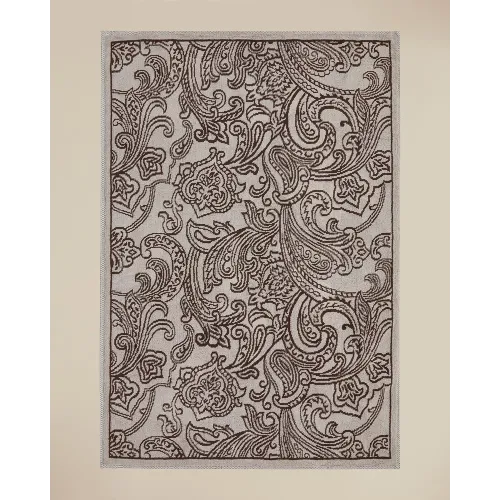 Etnich Pamuklu Bukle Kilim Bej-Kahve 120x180 cm