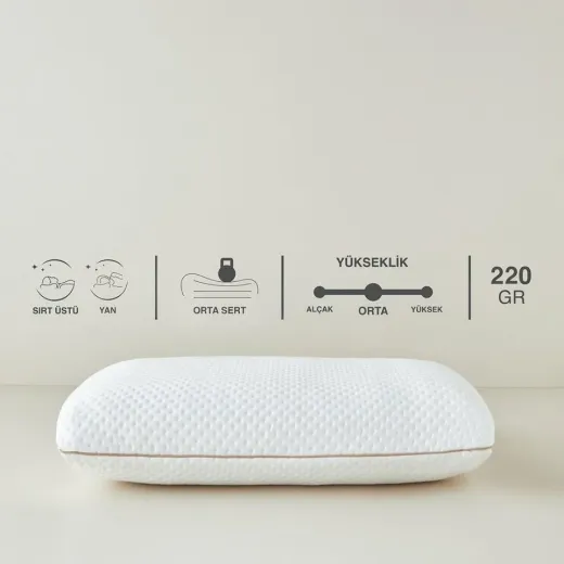 Jastëk Visco Memory Foam 60x40x16 cm
