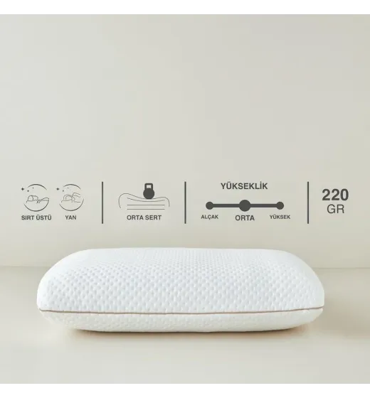 Jastëk Visco Memory Foam 60x40x16 cm