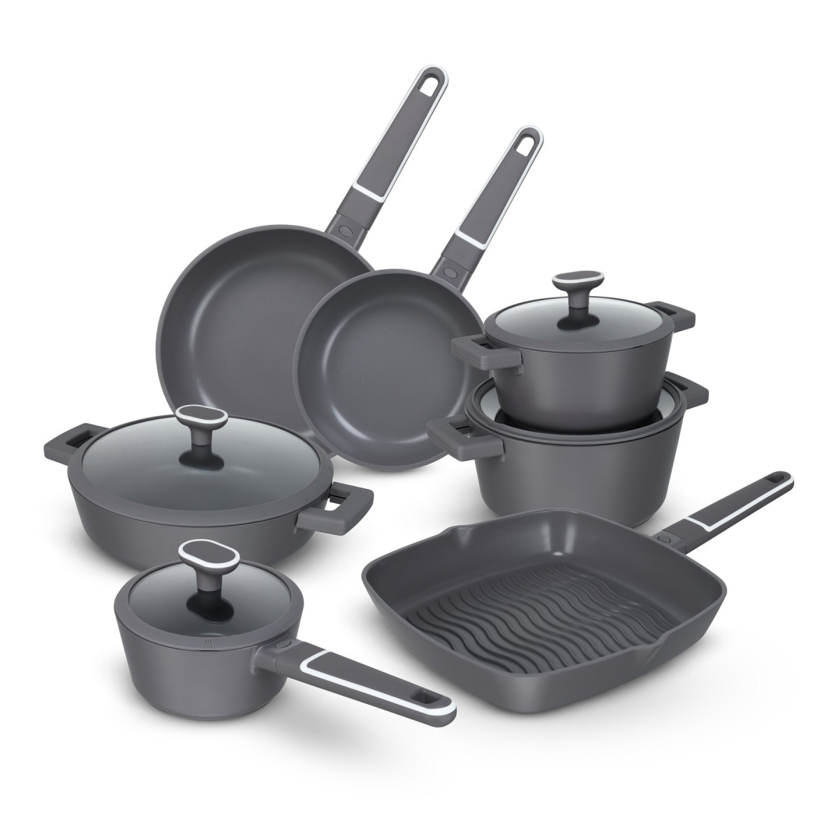 Set Tenxheresh Kasanova Gri Antracit – 7 enë