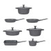 Set Tenxheresh Kasanova Gri Antracit – 7 enë