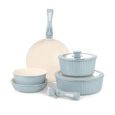 Set Tenxheresh Kasanova me Dorezë të Heqshme – Blu e Çelët