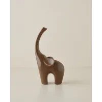 Elefant Dekorativ prej Qeramike – 12 × 23 cm