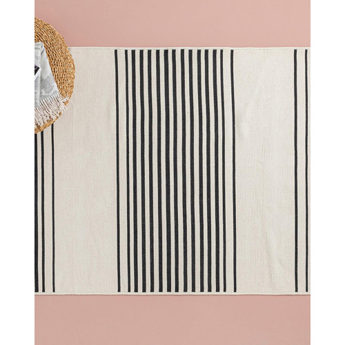 Royal Blend Weaved Rug 120x180 cm Cream - Black