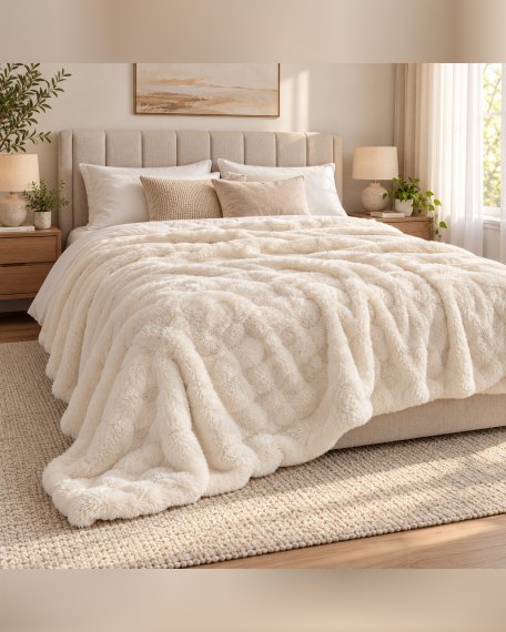 Batanije Plush Cream 200 × 220 cm