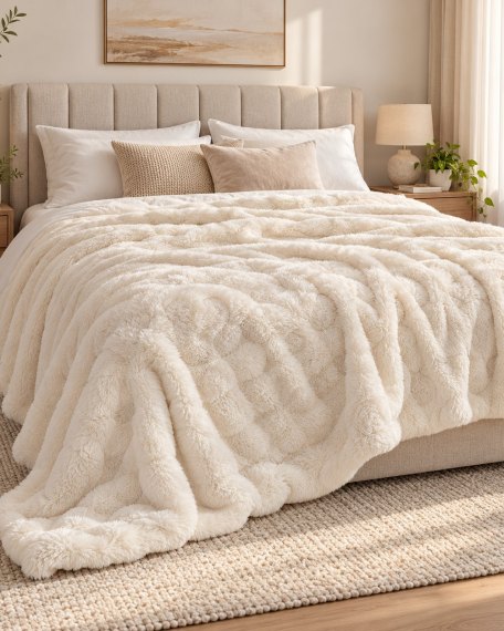 Batanije Plush Cream 200 × 220 cm