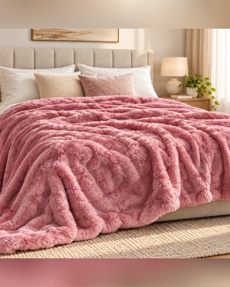 Batanije Plush Pink 200 × 220 cm