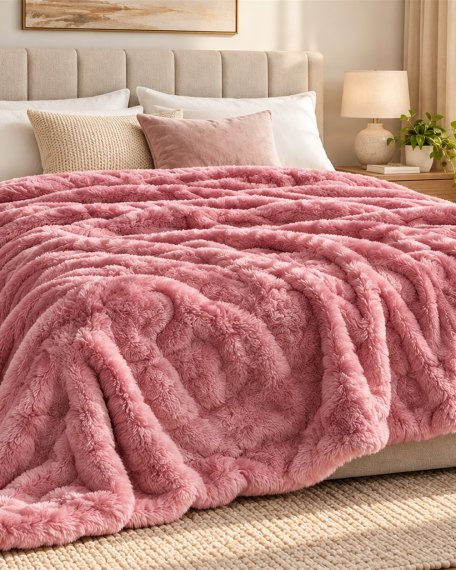 Batanije Plush Pink 200 × 220 cm