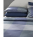 Textured Plaid – King Size Summer Blanket Set, Blue 240x220 cm